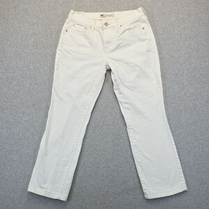 Levi’s 505 Straight Leg Jeans White Denim Stretch W28 L32